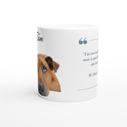 Personalised 11 0z Ceramic Mug with Your Dog Picture and Cameron Quote - Hobbster