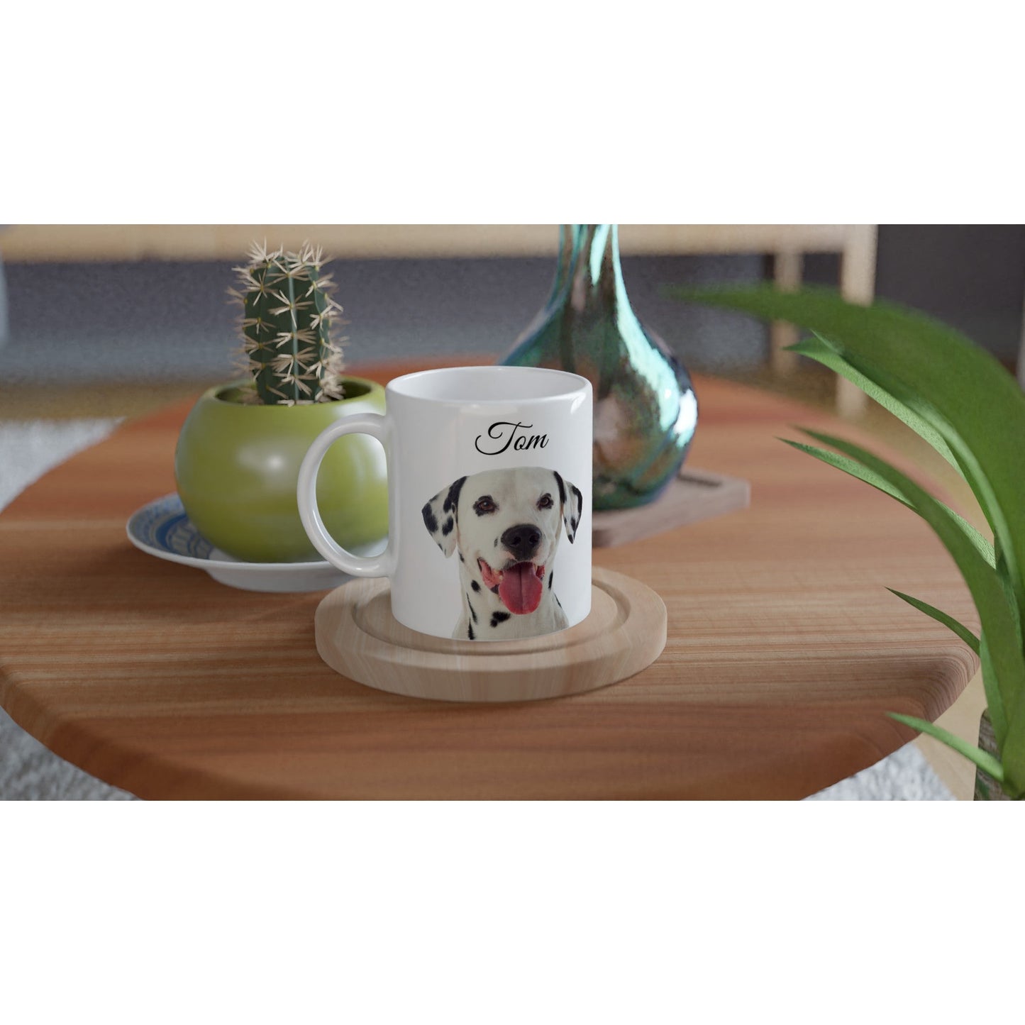 Personalised 11 0z Ceramic Mug with Your Dog Picture and de Gaulle Quote - Hobbster