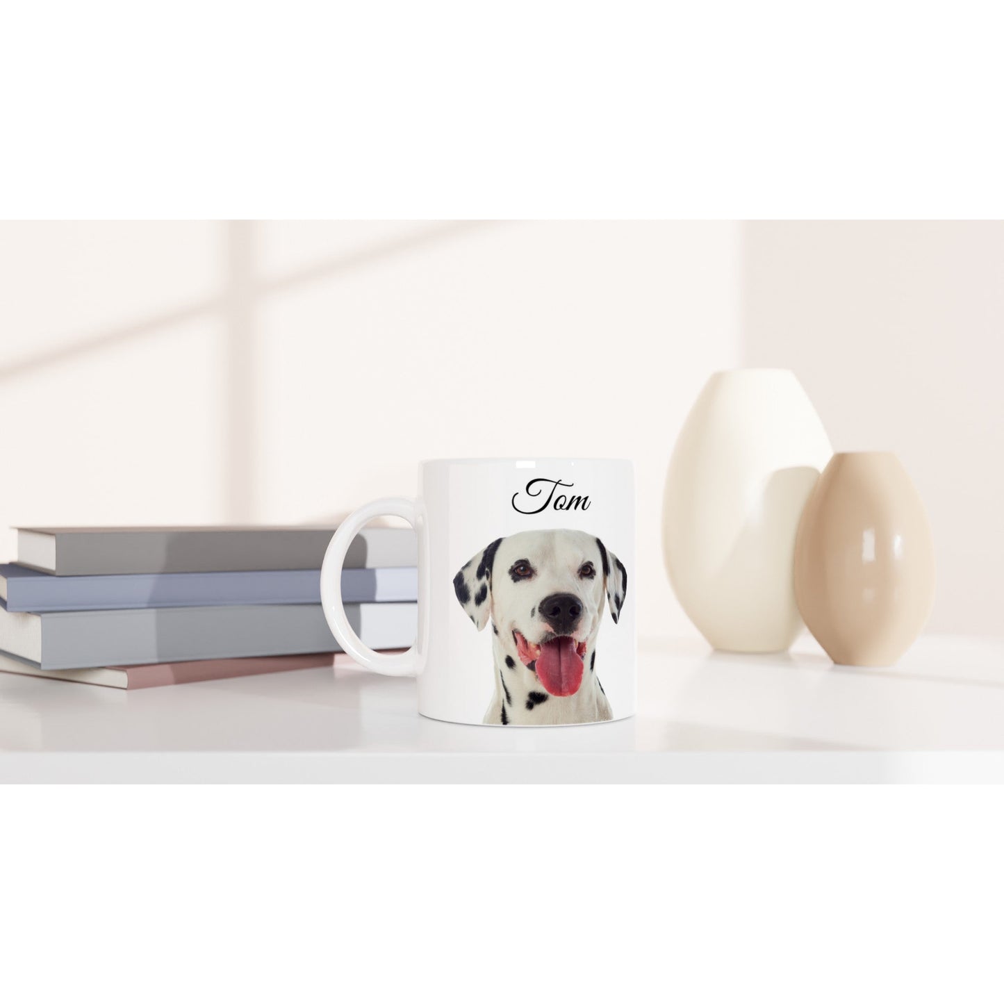 Personalised 11 0z Ceramic Mug with Your Dog Picture and de Gaulle Quote - Hobbster