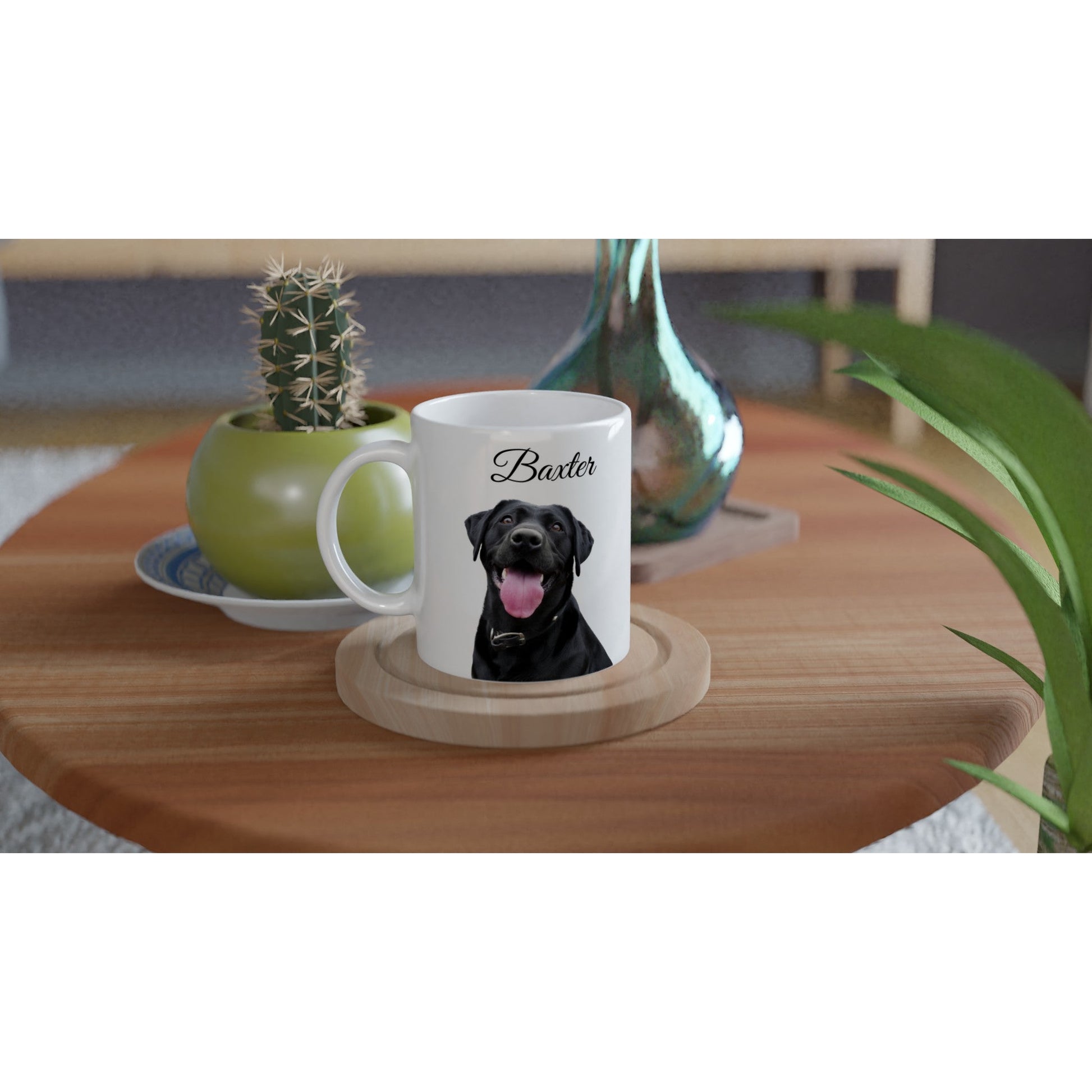 Personalised 11 0z Ceramic Mug with Your Dog Picture and Love Quote - Hobbster