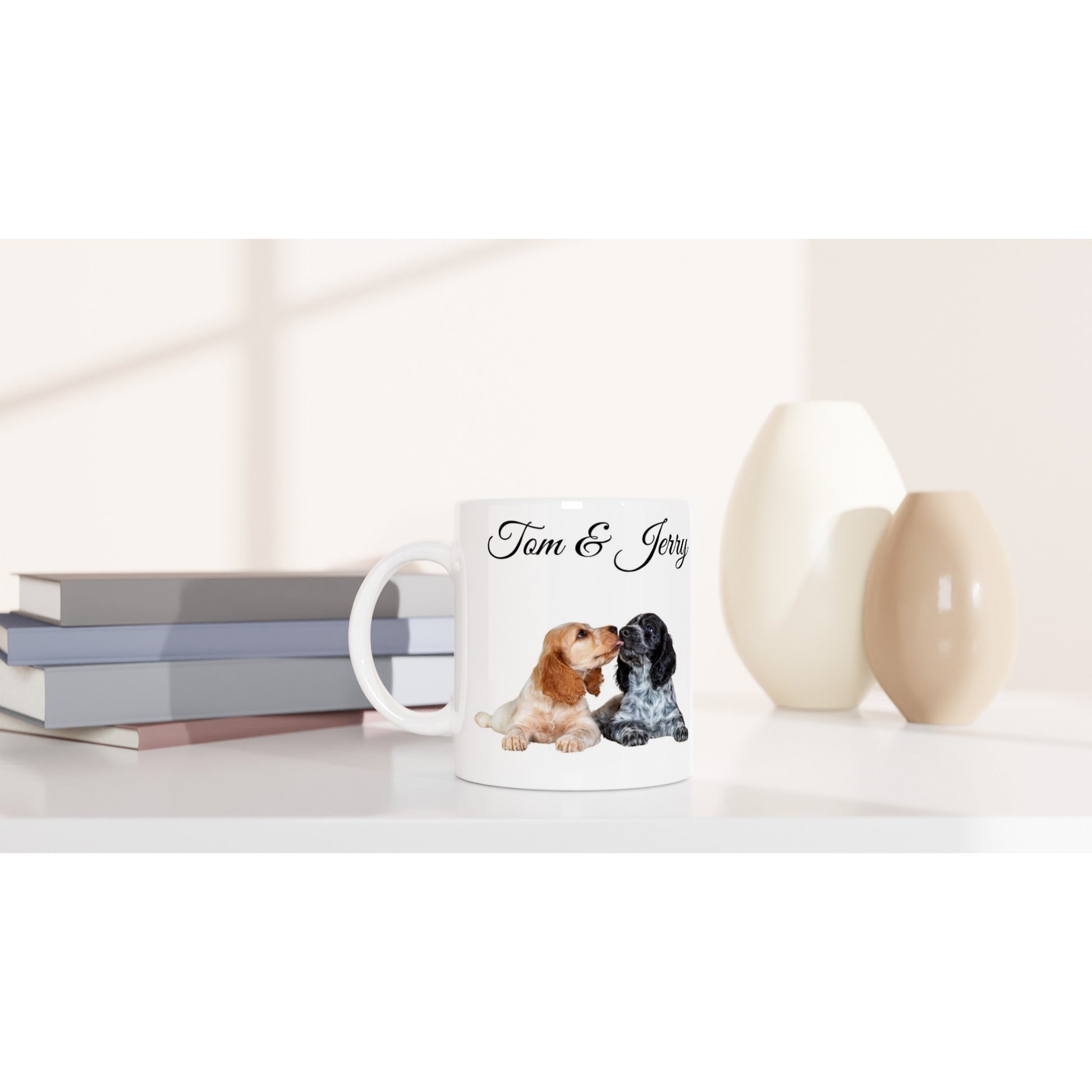 Personalised 11 0z Ceramic Mug with Your Dog Picture and More Dogs Quote - Hobbster