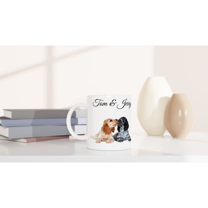 Personalised 11 0z Ceramic Mug with Your Dog Picture and More Dogs Quote - Hobbster