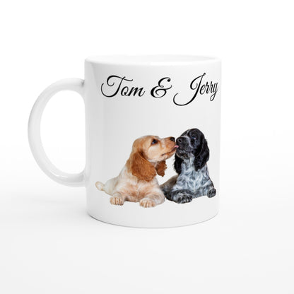 Personalised 11 0z Ceramic Mug with Your Dog Picture and More Dogs Quote - Hobbster