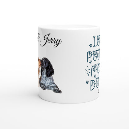 Personalised 11 0z Ceramic Mug with Your Dog Picture and More Dogs Quote - Hobbster