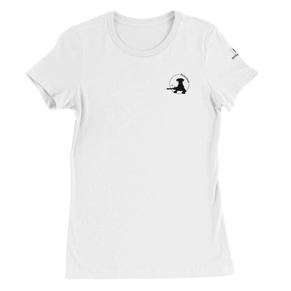 Premium Women's Crewneck T-shirt with Doberman logo - Hobbster
