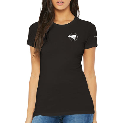 Premium Women's Crewneck T-shirt with Greyhound logo - Hobbster