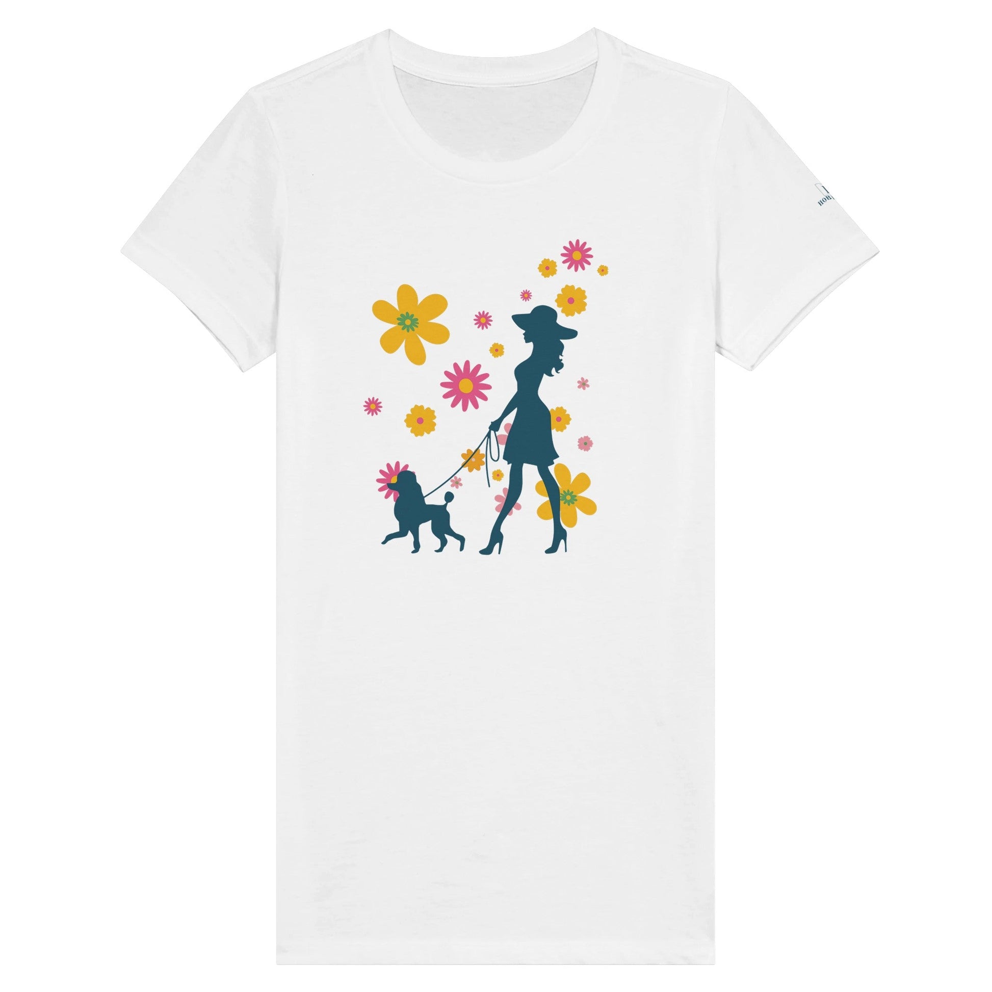 Premium Women's Flower Garden Walk Crewneck T - shirt - Hobbster