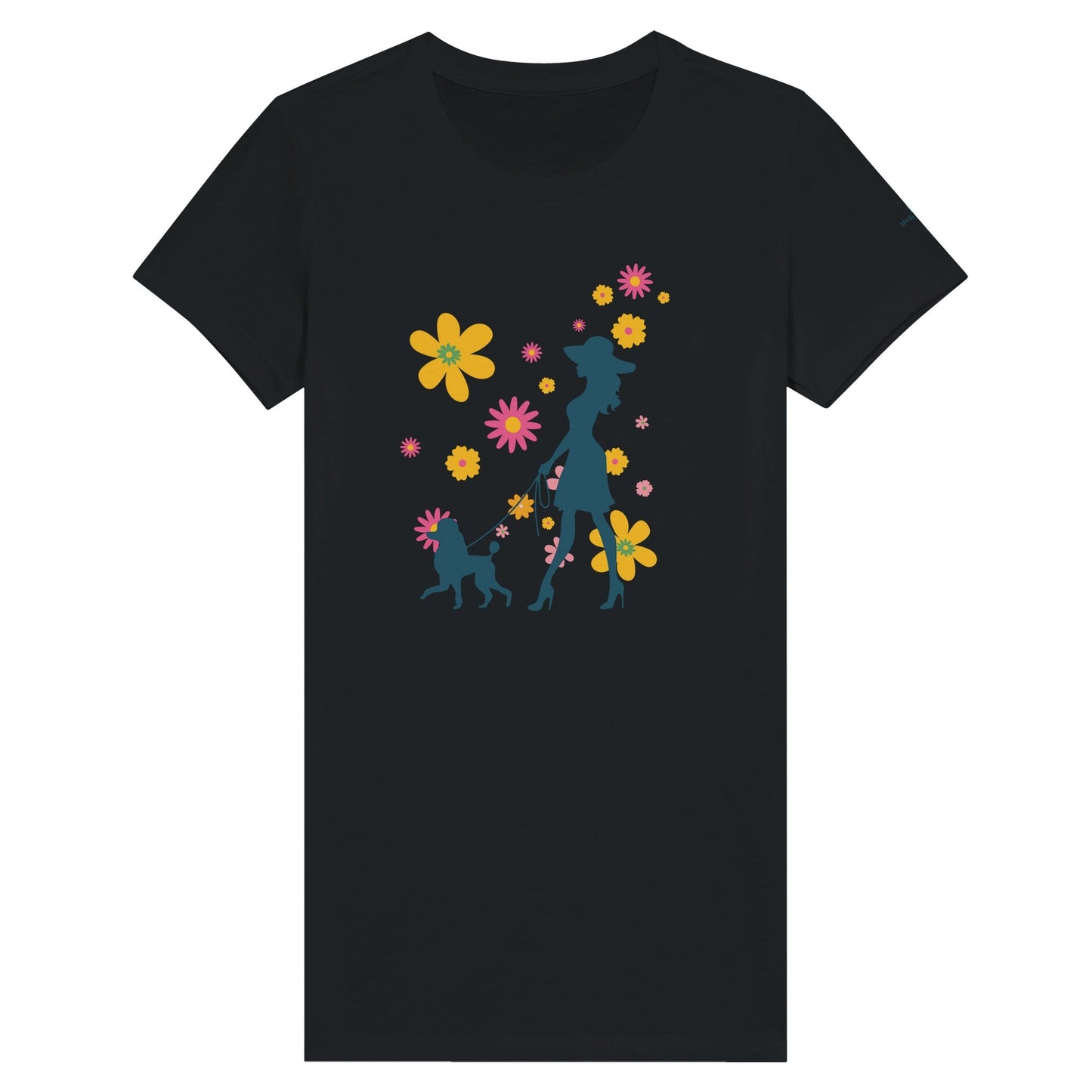 Premium Women's Flower Garden Walk Crewneck T - shirt - Hobbster