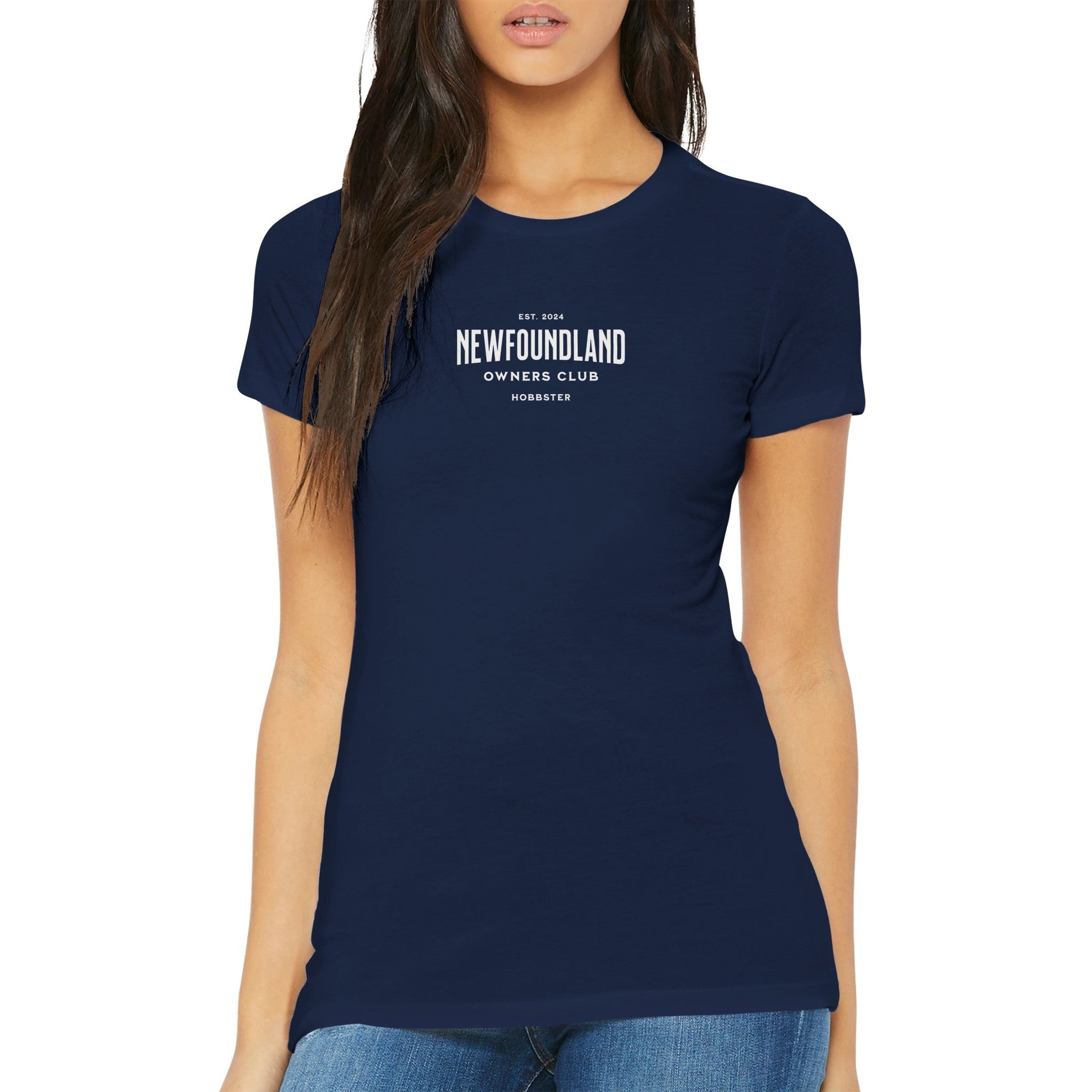 Premium Women's Newfoundland Owners Club Crewneck T-shirt - Hobbster