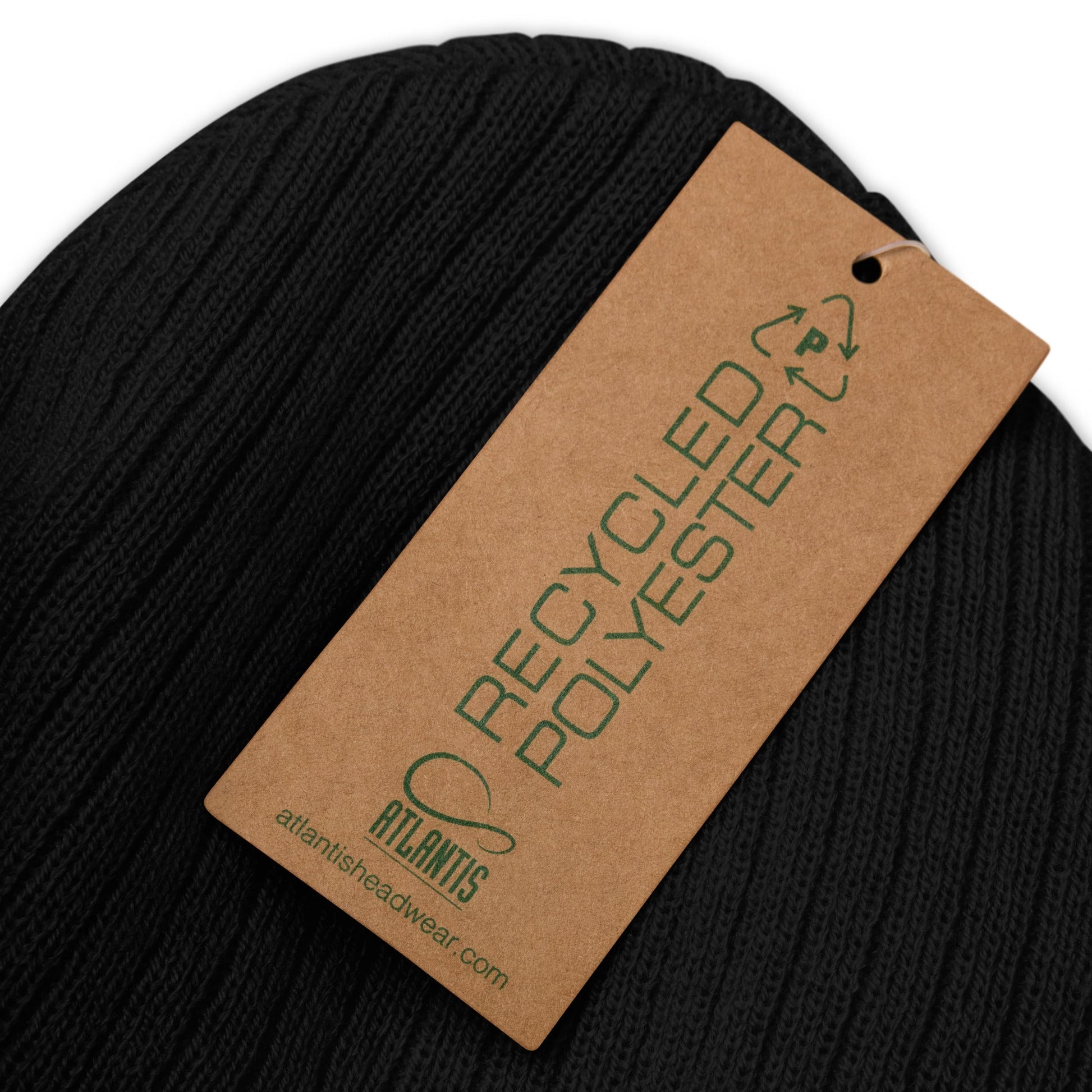 Ribbed knit beanie with Big Dog Slogan - Hobbster