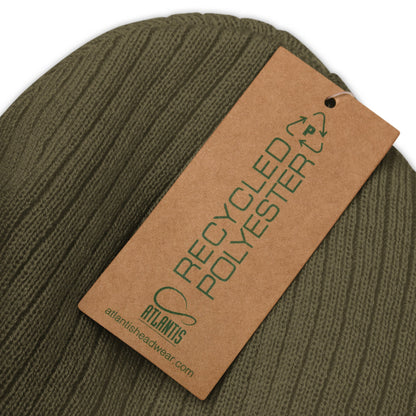 Ribbed knit beanie with Big Dog Slogan - Hobbster
