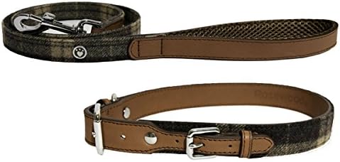 Rosewood Luxury Leather and Tweed Lead 40" x 3/4" - Hobbster