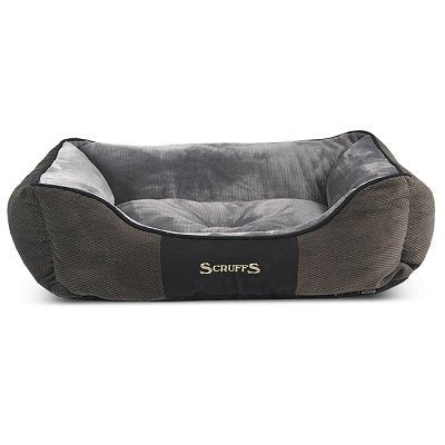 Scruffs Chester Box Bed Grey XLarge [90 x 70cm] - Hobbster