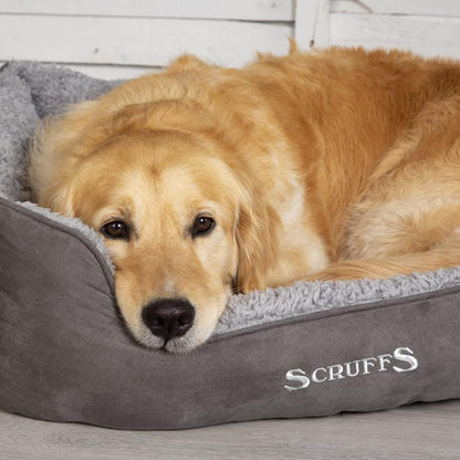 Scruffs Chester Box Bed Grey XLarge [90 x 70cm] - Hobbster