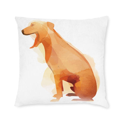 Square cushion with four Rhodesian Ridgebacks design - Hobbster