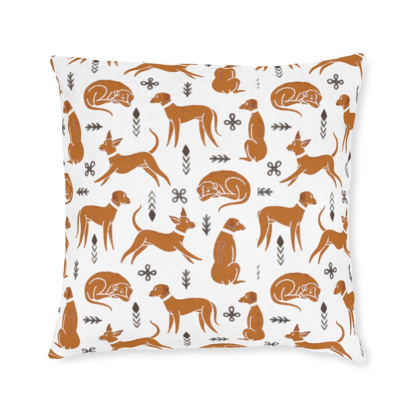 Square cushion with multiple Rhodesian Ridgebacks design - Hobbster