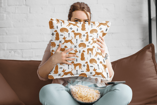 Square cushion with multiple Rhodesian Ridgebacks design - Hobbster