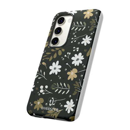 Toughened Mobile Cases featuring Boho Flower & Paw Print Design [for iPhone, Samsung and Google Pixel phones] - Hobbster