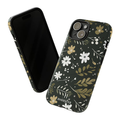 Toughened Mobile Cases featuring Boho Flower & Paw Print Design [for iPhone, Samsung and Google Pixel phones] - Hobbster