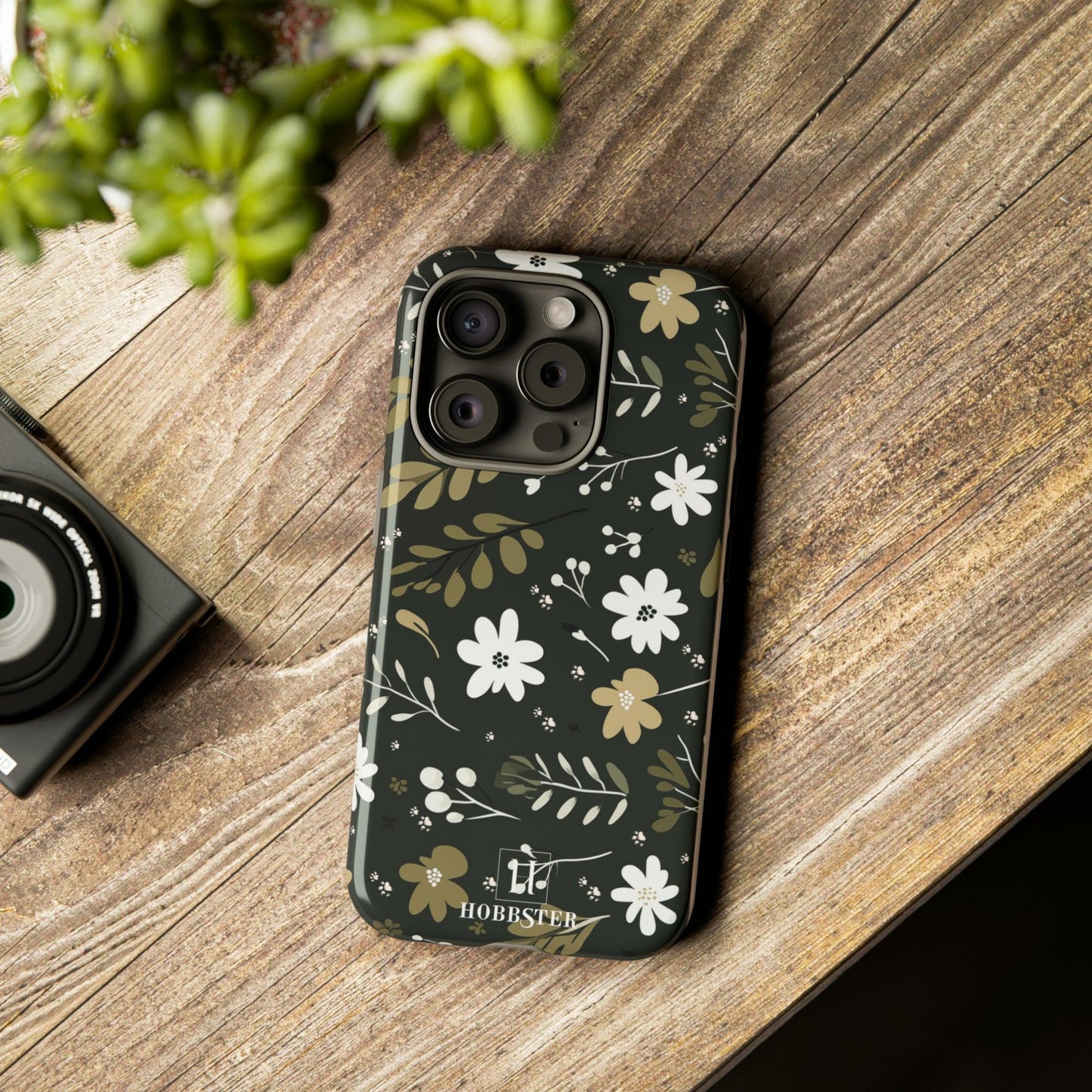 Toughened Mobile Cases featuring Boho Flower & Paw Print Design [for iPhone, Samsung and Google Pixel phones] - Hobbster