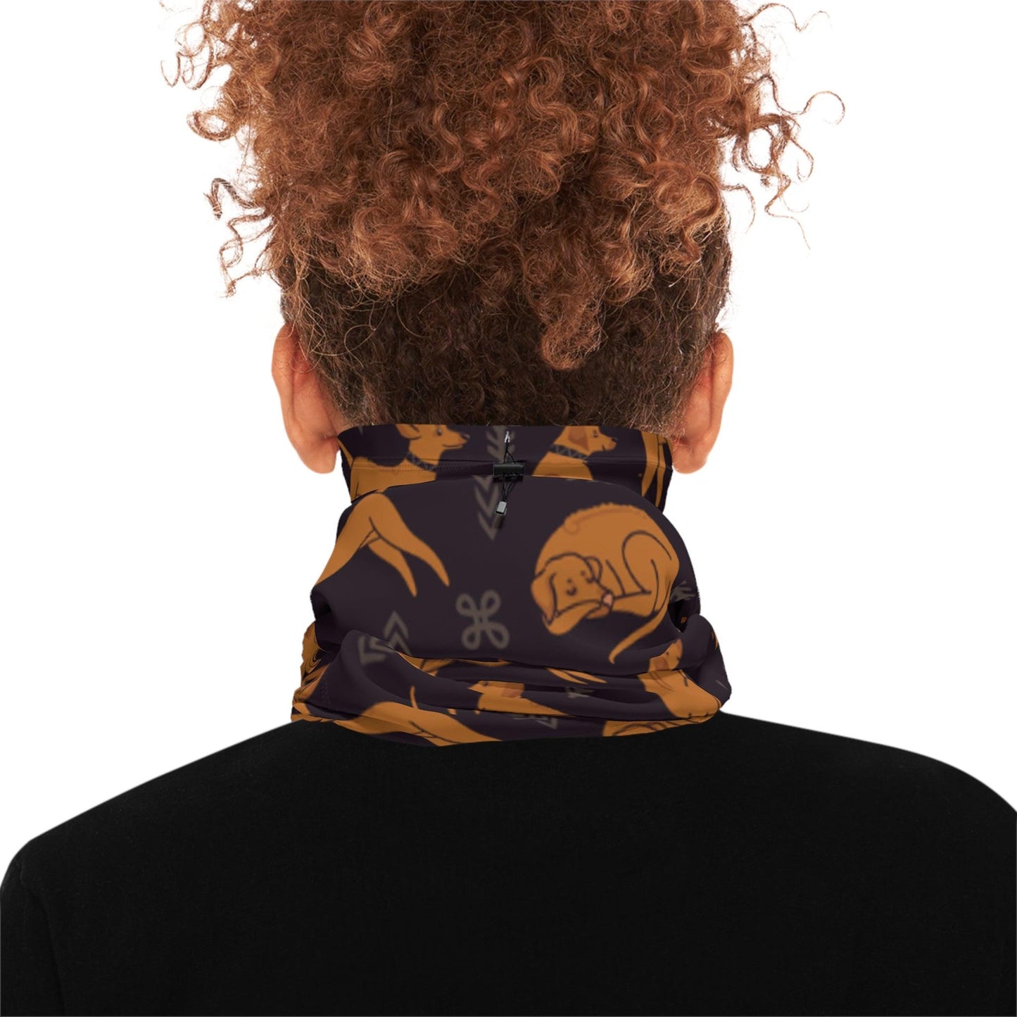 Winter Neck Gaiter With Drawstring - Hobbster