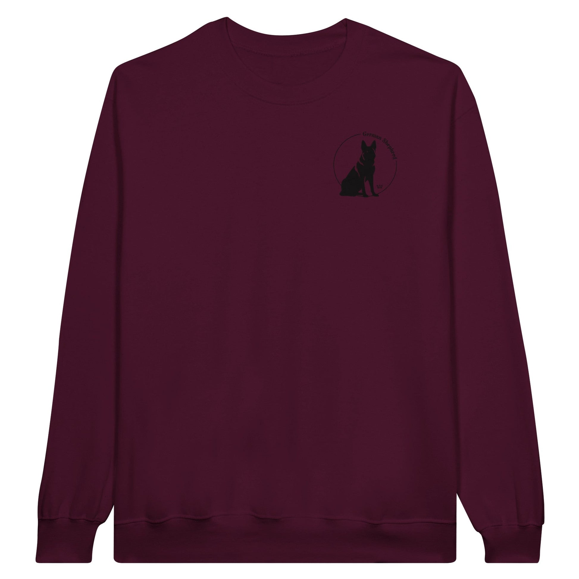 Women's Classic Crewneck Sweatshirt with embroidered German Shepherd logo - Hobbster