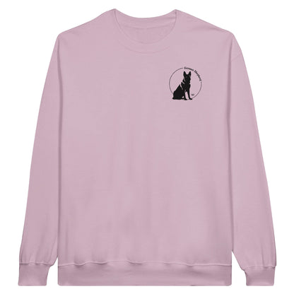 Women's Classic Crewneck Sweatshirt with embroidered German Shepherd logo - Hobbster