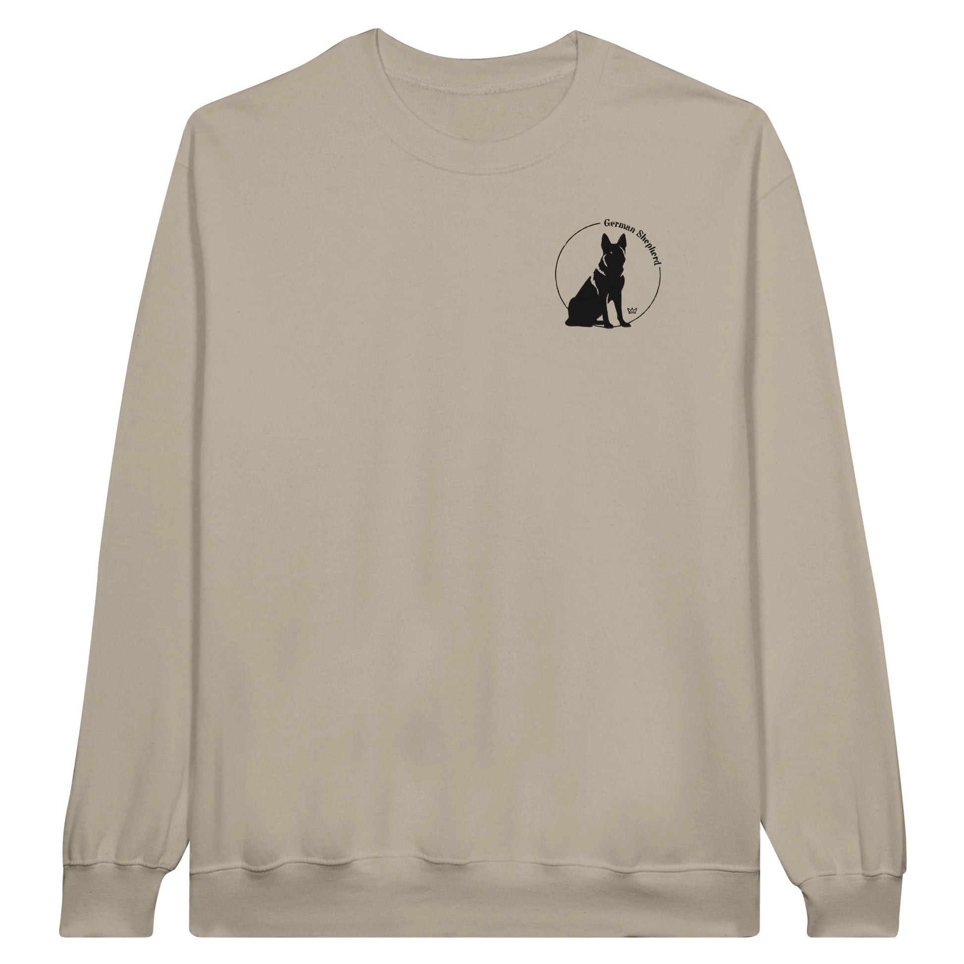 Women's Classic Crewneck Sweatshirt with embroidered German Shepherd logo - Hobbster