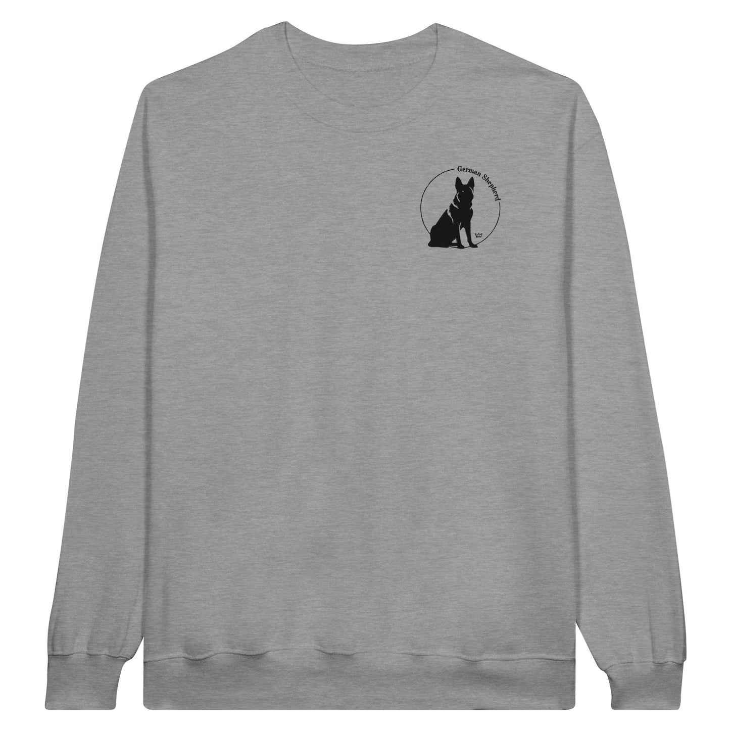 Women's Classic Crewneck Sweatshirt with embroidered German Shepherd logo - Hobbster