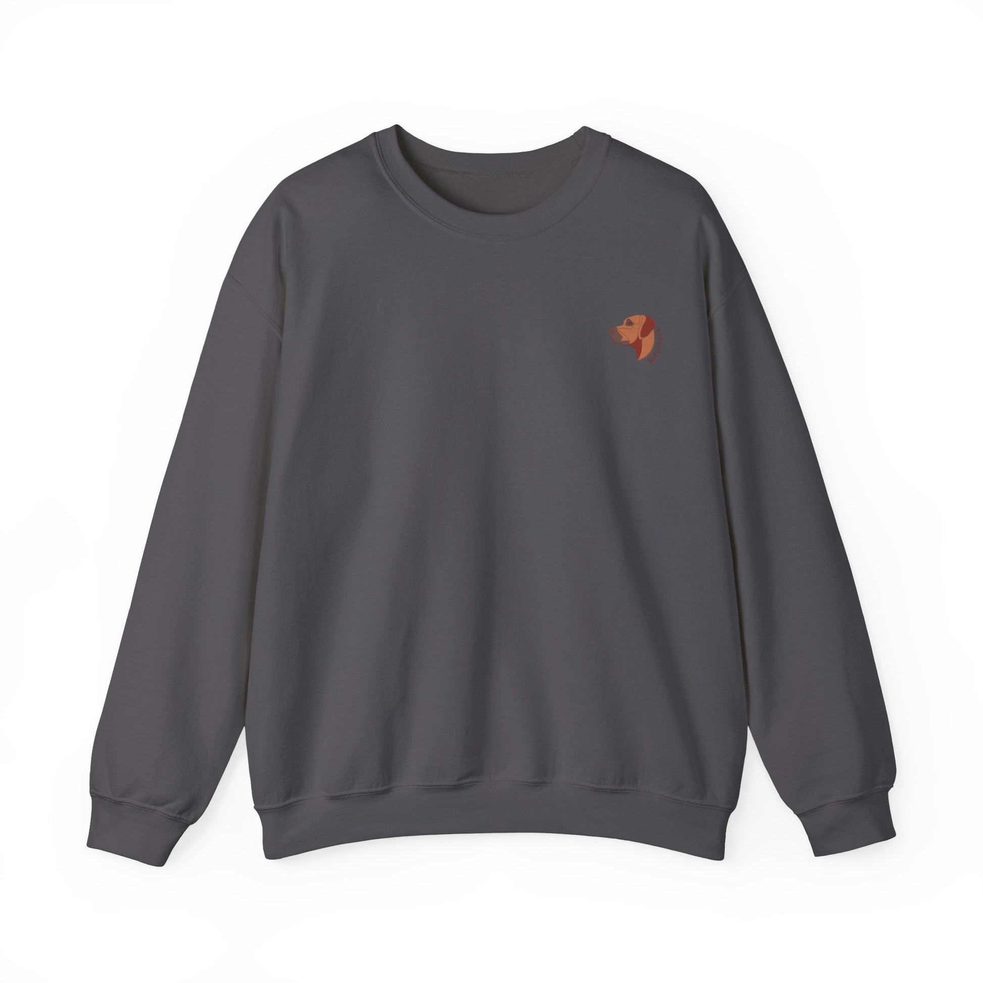 Women's Heavy Blend™ Crewneck Sweatshirt with custom Rhodesian Ridgeback dog logo design - Hobbster