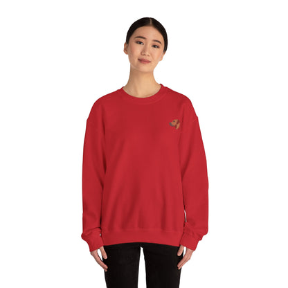 Women's Heavy Blend™ Crewneck Sweatshirt with custom Rhodesian Ridgeback dog logo design - Hobbster