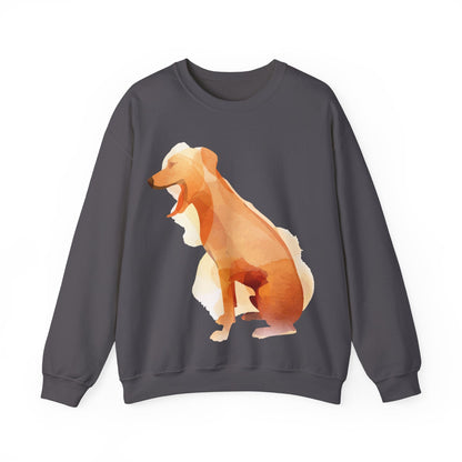 Women's Heavy Blend™ Crewneck Sweatshirt with custom Rhodesian Ridgeback tile effect design - Hobbster