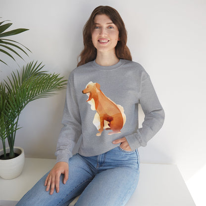 Women's Heavy Blend™ Crewneck Sweatshirt with custom Rhodesian Ridgeback tile effect design - Hobbster