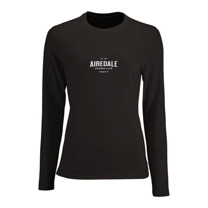 Women's Long Sleeve Fitted T-shirt | Airedale Owners Club - Hobbster