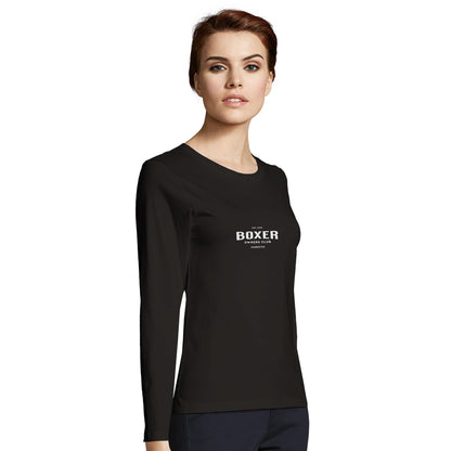 Women's Long Sleeve Fitted T-shirt | Boxer Owners Club - Hobbster