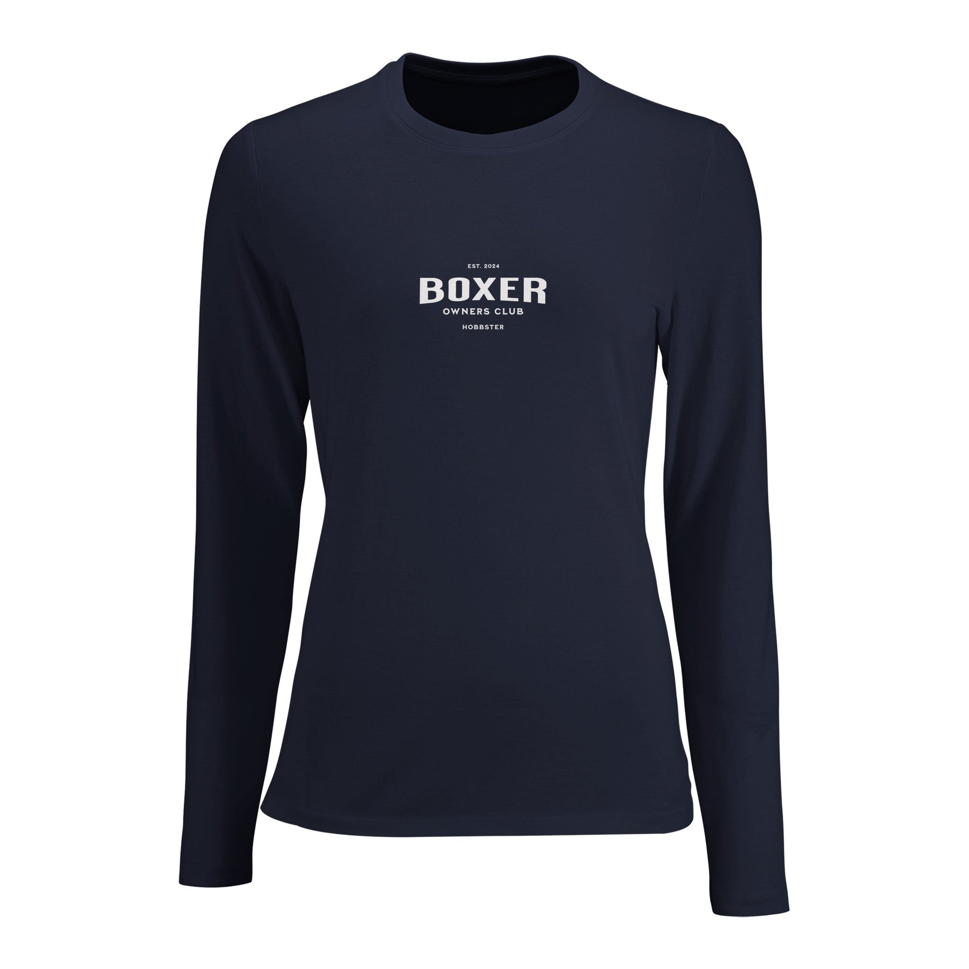 Women's Long Sleeve Fitted T-shirt | Boxer Owners Club - Hobbster