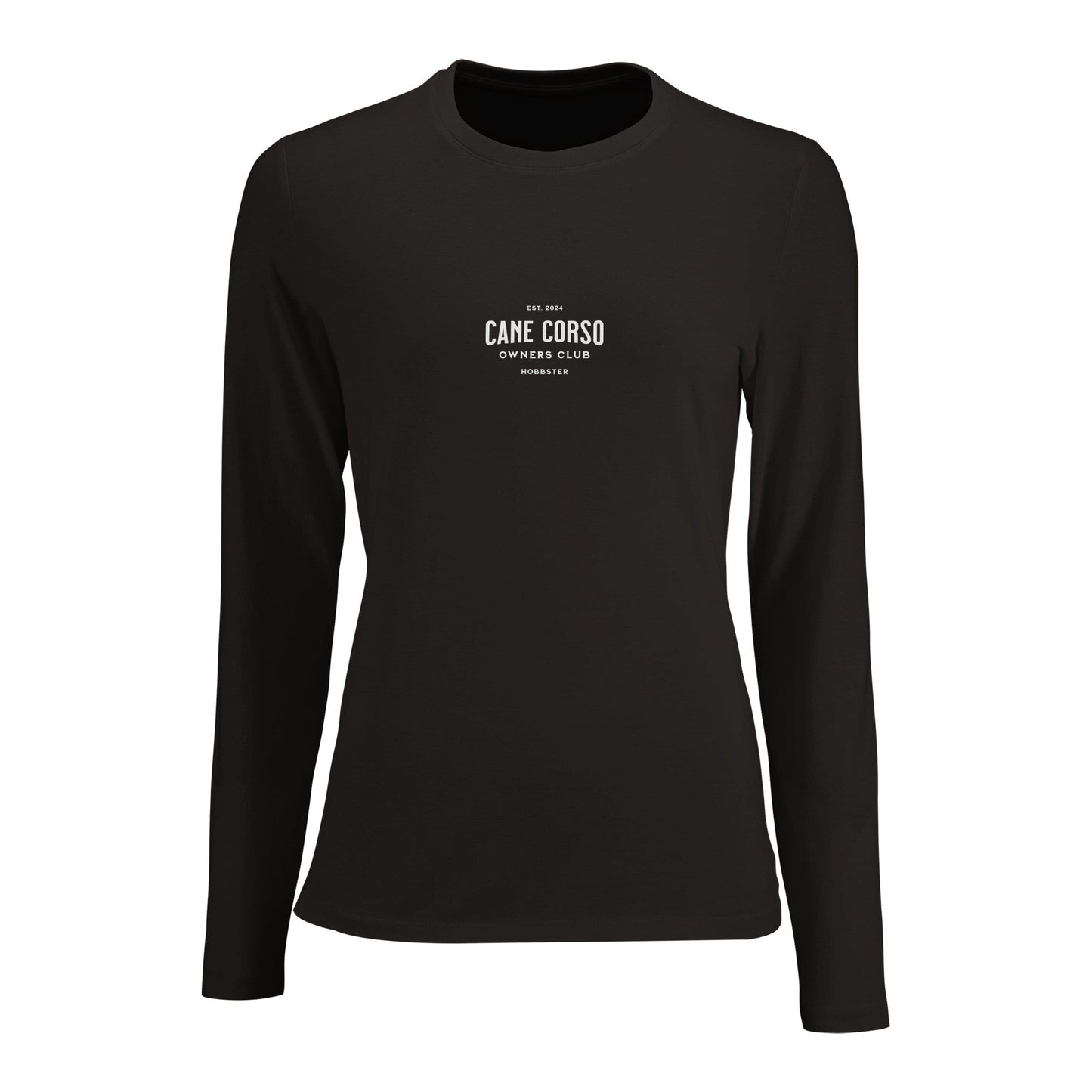 Women's Long Sleeve Fitted T-shirt | Cane Corso Owners Club - Hobbster