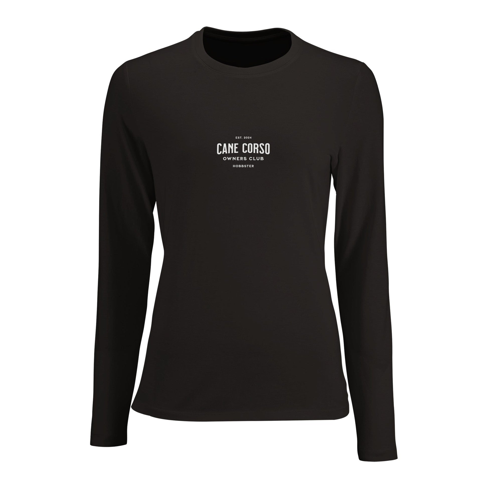 Women's Long Sleeve Fitted T-shirt | Cane Corso Owners Club - Hobbster