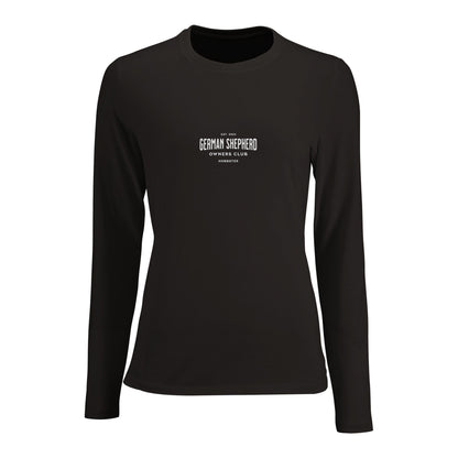 Women's Long Sleeve Fitted T-shirt | German Shepherd Owners Club - Hobbster