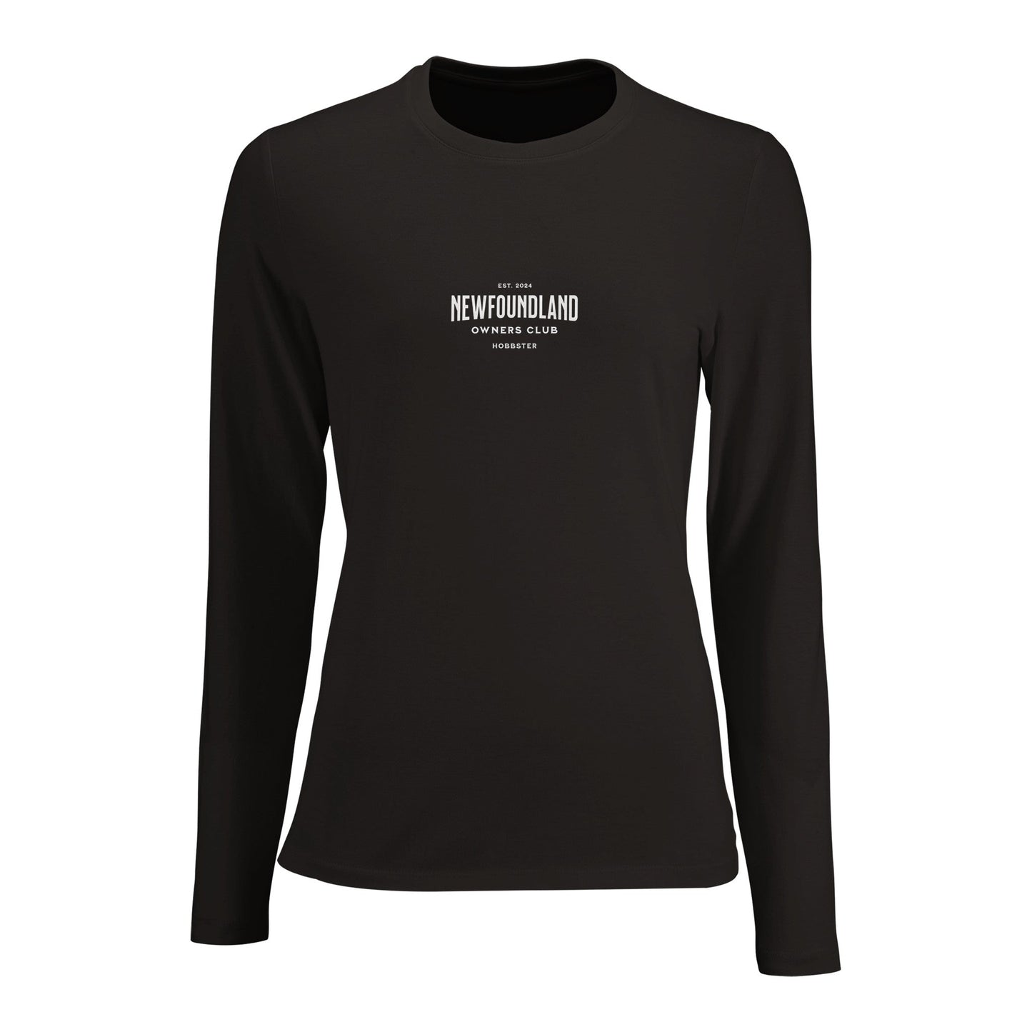 Women's Long Sleeve Fitted T-shirt | Newfoundland Owners Club - Hobbster