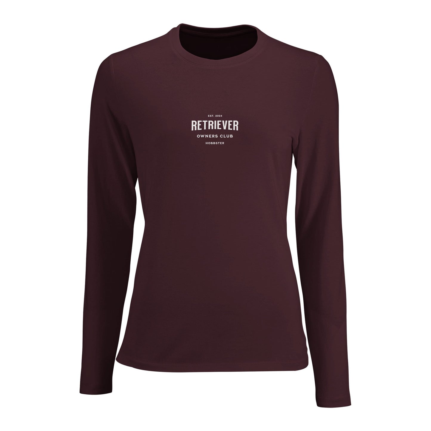 Women's Long Sleeve Fitted T-shirt | Retriever Owners Club - Hobbster