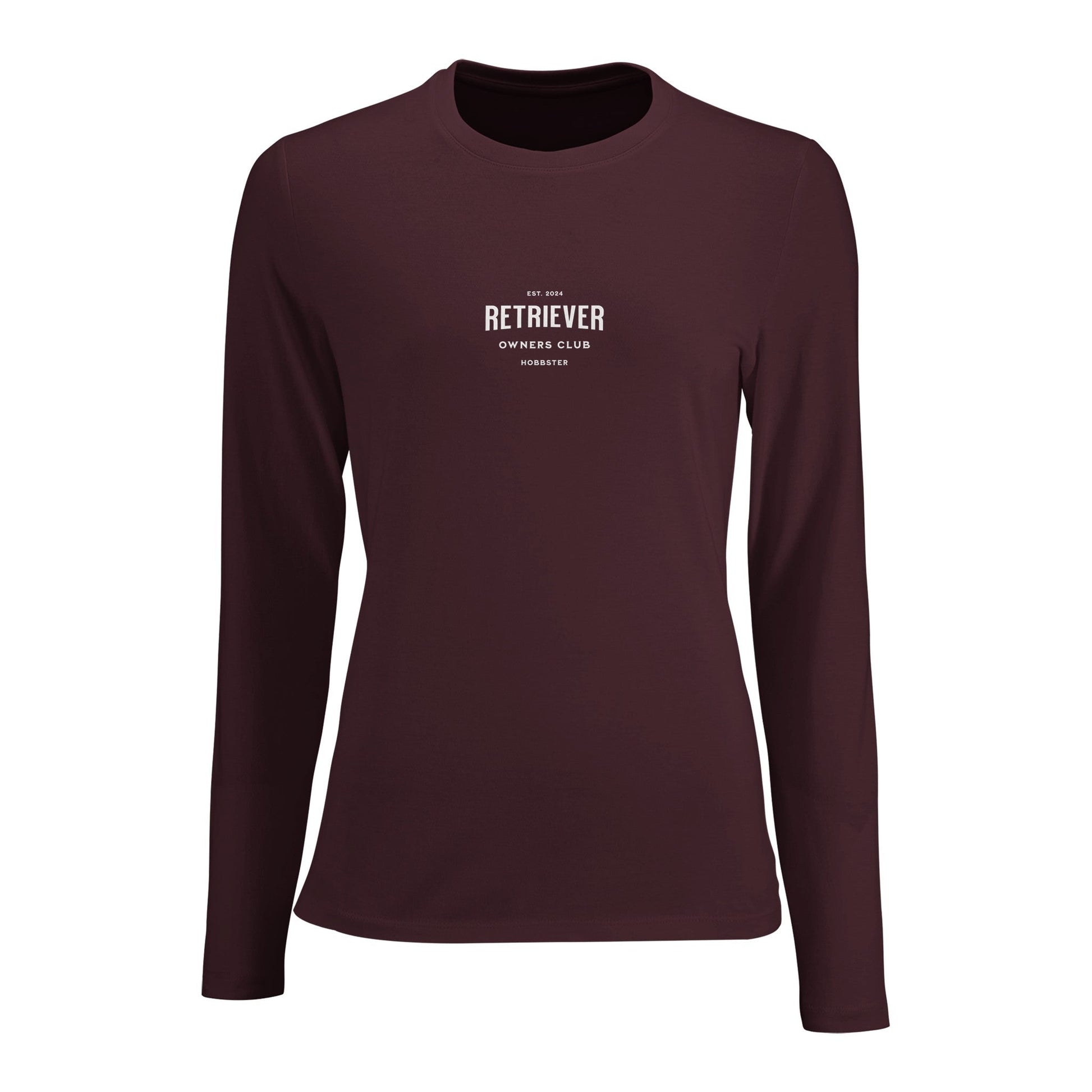 Women's Long Sleeve Fitted T-shirt | Retriever Owners Club - Hobbster