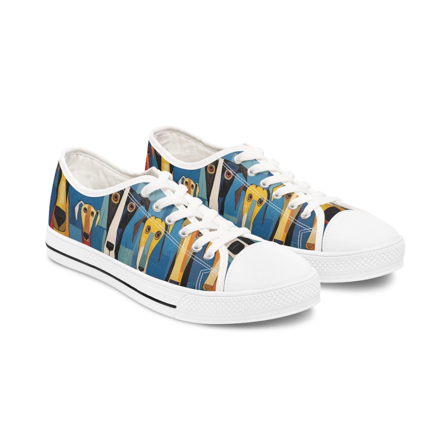 Women's Low-Top Trainers Featuring The Original Dog Pack - Hobbster