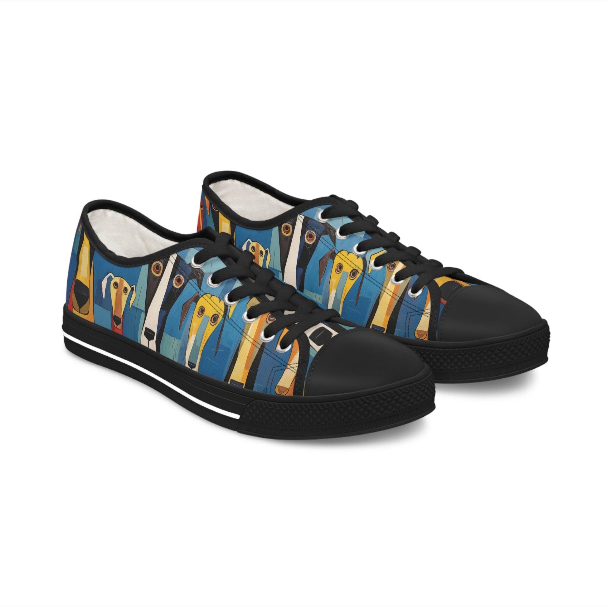 Women's Low-Top Trainers Featuring The Original Dog Pack - Hobbster